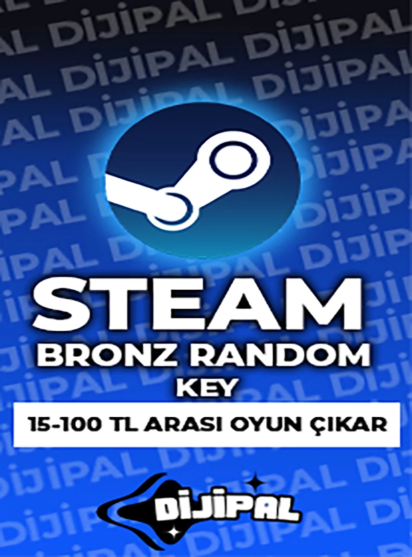 Steam Bronze Random Key -15 TL VE UZERİ değerinde rastgele bir oyun verir.