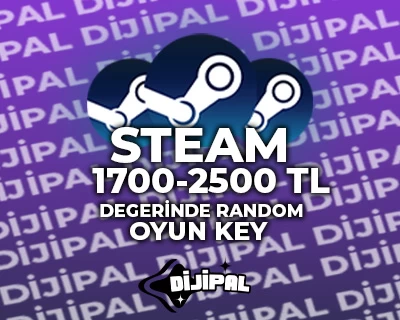 Steam 1700-2500TL Degerinde Random Oyun Cıkan key!